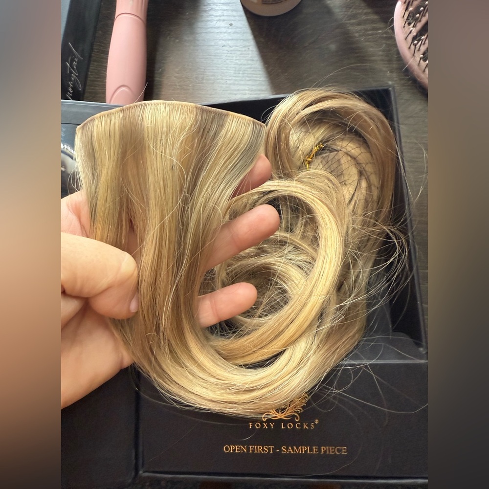 Foxy Locks 20 inch Hair Extensions 200 gram Cappuccino color - Picture 4 of 11